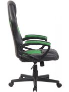 FIRE sportos irodai forgószék gamer szék fekete-zöld 191072034