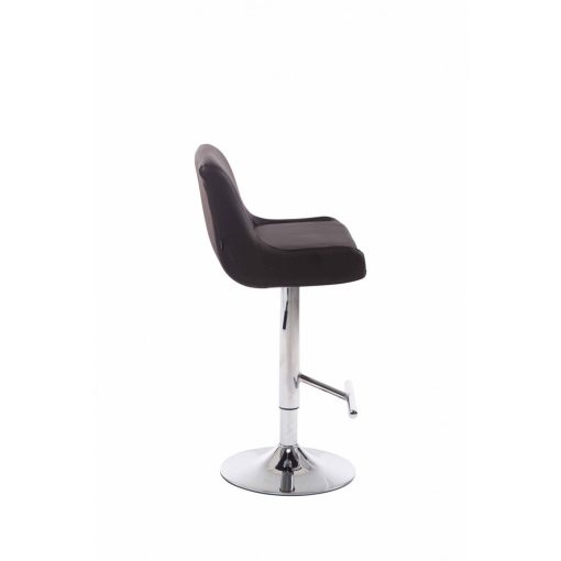 Club elegáns bárszék műbőr barna - króm 307566