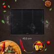 Grilltálca kétoldalas grill lap 45,5x35 cm antracit 308049