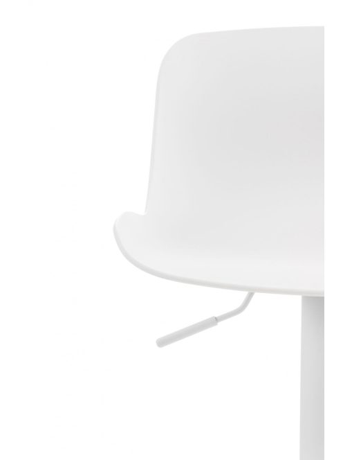 Almada bárszék hajlított ülés 360°-ban elforgatható fehér