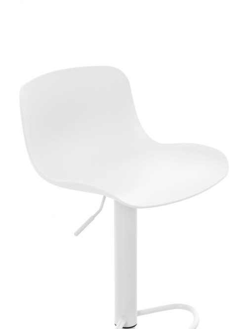 Almada bárszék hajlított ülés 360°-ban elforgatható fehér