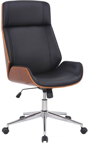 Varel modern irodai forgószék fekete-dió 314569