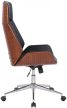 Varel modern irodai forgószék fekete-dió 314569