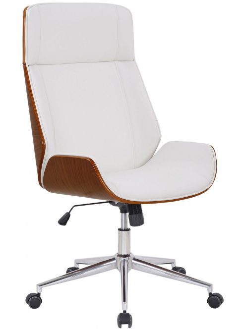 Varel modern irodai szék forgószék fehér-dió 314571