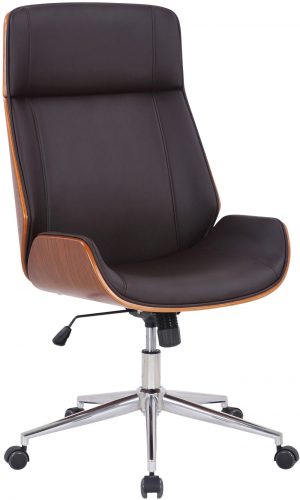 Varel modern irodai szék forgószék barna-dió 314572