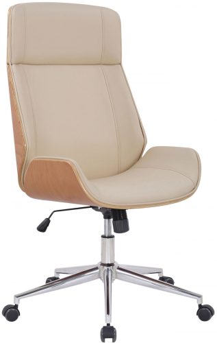 Varel modern irodai szék forgószék krém-natúr 314574