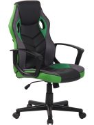 Glendale sportos irodai forgószék gamer szék fekete-zöld 314718