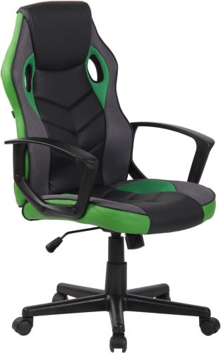 Glendale sportos irodai forgószék gamer szék fekete-zöld 314718