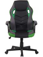 Glendale sportos irodai forgószék gamer szék fekete-zöld 314718