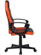 Glendale sportos irodai forgószék gamer szék fekete-narancs 314720