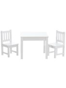 Mides gyerek asztal + 2 szék fehér 316237