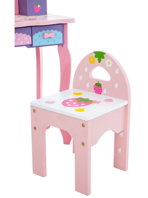 Emilia gyermek fésülködőasztal rózsaszín 316352