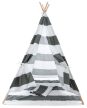 Esna Teepee játszósátor szürke csíkos 150x120x120 cm 316480