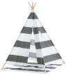 Esna Teepee játszósátor szürke csíkos 150x120x120 cm 316480