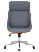 Varel modern irodai szék forgószék szürke-dió 317167