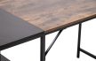 Ocala íróasztal fekete-barna 75x120x60 cm 317831