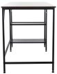Oviedo íróasztal fekete-barna 76x120x60 cm 317833