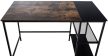 Oviedo íróasztal fekete-barna 76x120x60 cm 317833
