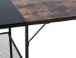 Oviedo íróasztal fekete-barna 76x120x60 cm 317833