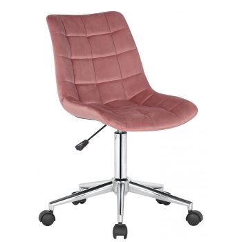   Medford modern irodai forgószék steppelt bársony pink 318096