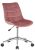 Medford modern irodai forgószék steppelt bársony pink 318096