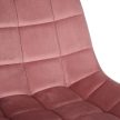 Medford modern irodai forgószék steppelt bársony pink 318096