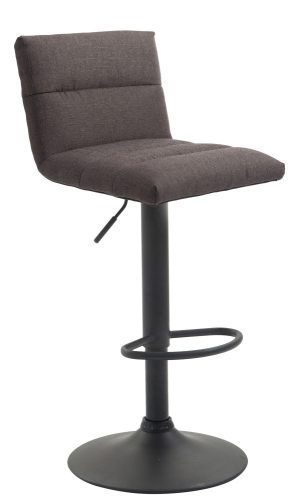 Limerick bárszék állítható magasságú matt fekete - sötétszürke 318441