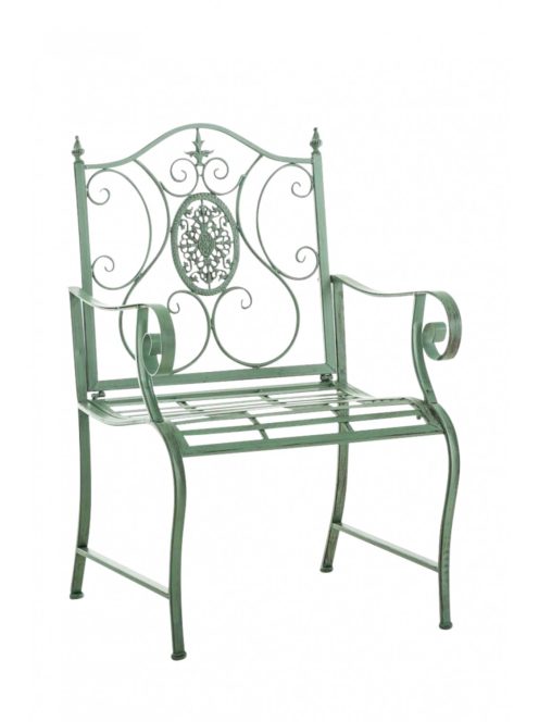 Punjab vidéki stílusú kerti szék 2 db-os szett antik zöld 320695