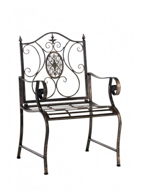 Punjab vidéki stílusú kerti szék 2 db-os szett bronz 320697