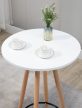 Livia kerek bárasztal fehér-natúr 60 cm 321134