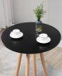 Livia kerek bárasztal fekete-natúr 60 cm 321135