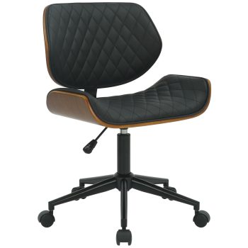 Harvest modern műbőr irodai forgószék dió-fekete 323072
