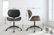 Harvest modern műbőr irodai forgószék dió-fekete 323072
