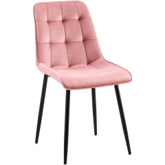 Gifford bársony étkezőszék pink-fekete 324697