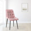 Gifford bársony étkezőszék pink-fekete 324697