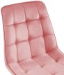 Gifford bársony étkezőszék pink-fekete 324697