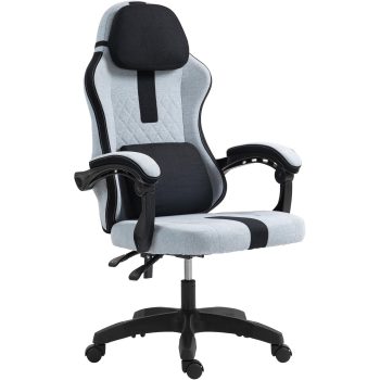 Miltona gamer szék szövet szürke-fekete 324791
