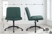 Kingman szövet irodai forgószék zöld-fekete 325355