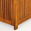 Akácfa tárolódoboz 110x46x59cm, belső borítás 300L 101835