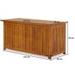 Akácfa tárolódoboz 110x46x59cm, belső borítás 300L 101835