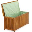 Akácfa tárolódoboz 110x46x59cm, belső borítás 300L 101835