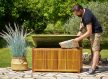 Akácfa tárolódoboz 110x46x59cm, belső borítás 300L 101835