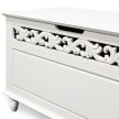 Casaria Jersey fehér faláda tároló láda ülőpad, 80x40x48cm (102565)