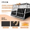 Cadoca Trapéz alakú Kutyaszállító box  XXL 97x90x70cm Alumínium