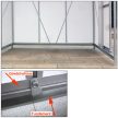 Gardebruk alumínium üvegház polikarbonát melegház alappal 250x190x195 cm (991461)