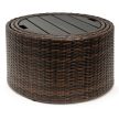 Casaria polyrattan napozósziget kerti ágy napozóágy 185cm barna-fekete (992853)