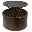 Casaria polyrattan napozósziget kerti ágy napozóágy 185cm barna-fekete (992853)