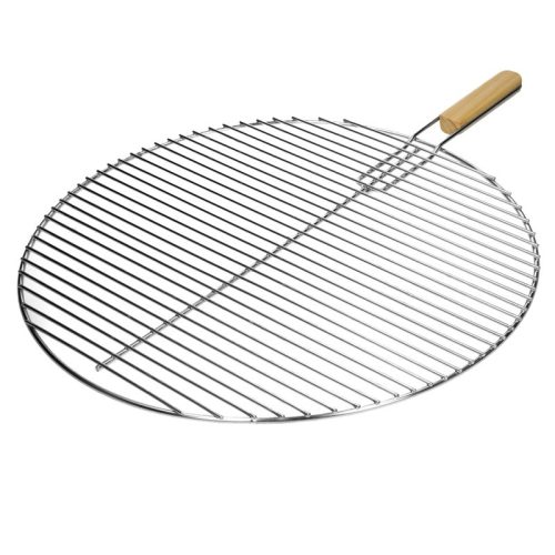 Kerek rozsdamentes acél grillrács sütőrács 54,5 cm, kivehető fogantyúval