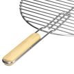 Kerek rozsdamentes acél grillrács sütőrács 54,5 cm, kivehető fogantyúval