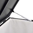 Ikaria XL polyrattan kerti tároló láda fekete 950 l 145x80x83 cm 200201